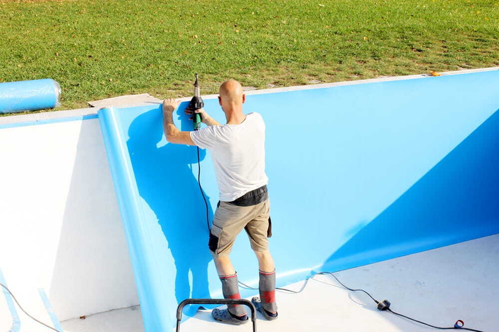 Pool liner replacement in Hilliard